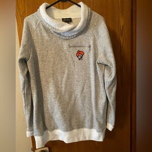 Gameday Couture Oklahoma State University Gray Cowl Neck Sweatshirt 🧡🖤🧡